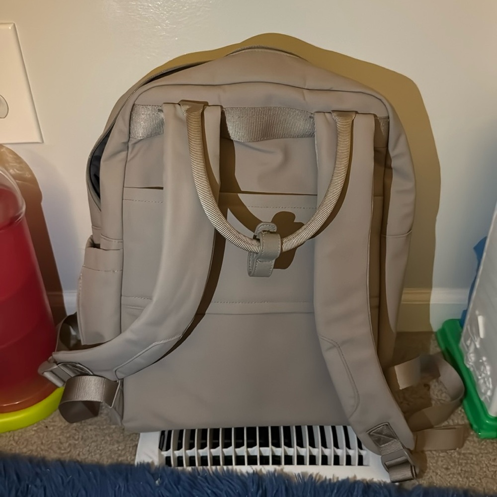 Target Grey Backpack Signature 16” Commuter Backpack-Open Story